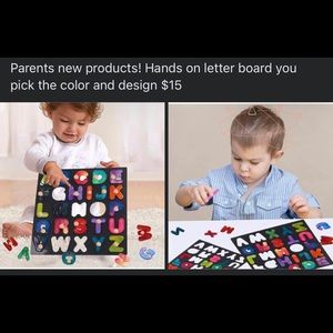Letter learning board